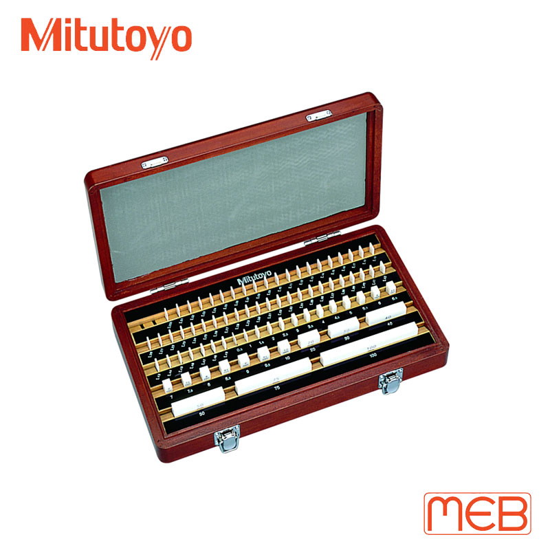 Bộ căn mẫu Gốm 76 khối chuẩn chữ nhật cấp 0 ISO ( 516-350-10 ) Mitutoyo