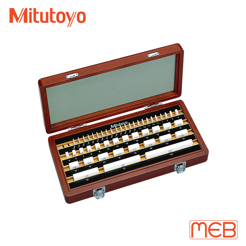 Bộ căn mẫu Gốm 47 khối chuẩn chữ nhật cấp 0 ISO ( 516-358-10 ) Mitutoyo