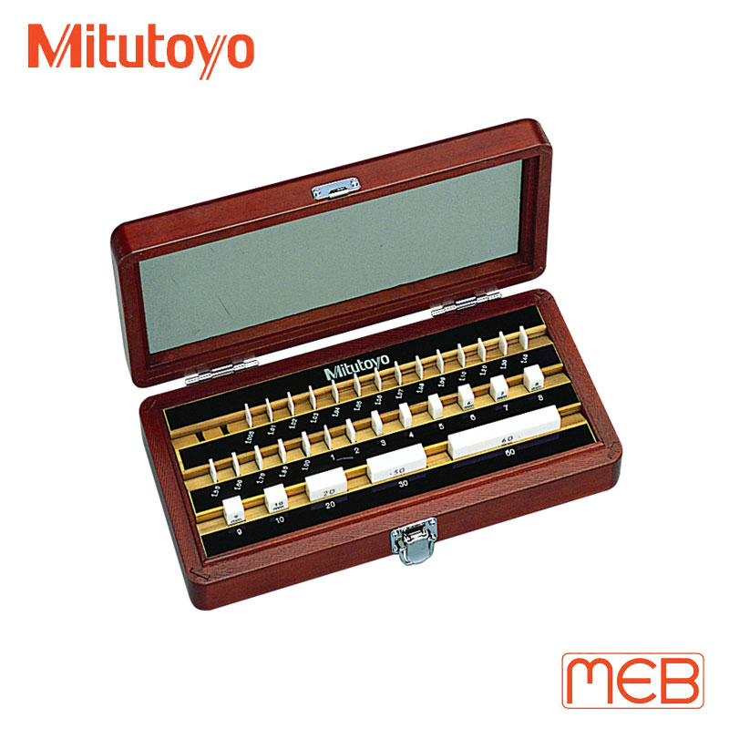 Bộ căn mẫu Gốm 32 khối chuẩn chữ nhật cấp 0 ISO ( 516-366-10 ) Mitutoyo