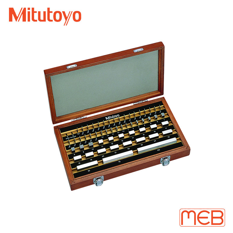 Bộ căn mẫu Thép 56 khối chuẩn chữ nhật cấp 0 ISO ( 516-954-10 ) Mitutoyo