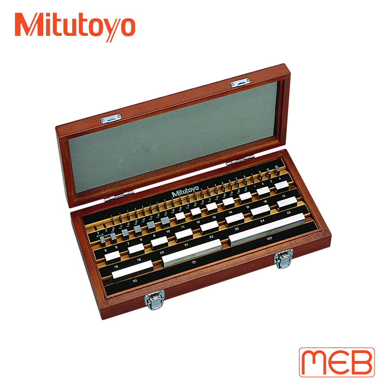 Bộ căn mẫu Thép 47 khối chuẩn chữ nhật cấp 0 ISO ( 516-958-10 ) Mitutoyo